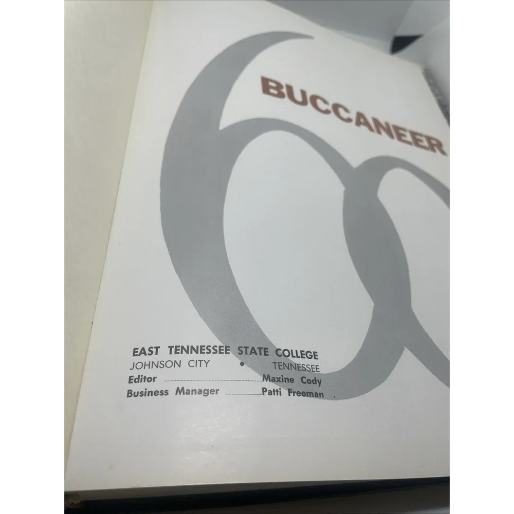 Yearbook ANNUAL‎ Buccaneer East Tennessee State College 1960 Johnson City TN